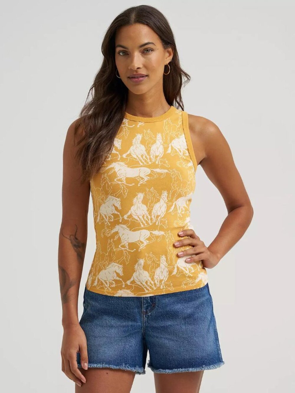 Wrangler Retro Western Horse Graphic Goddess Tank - NWT